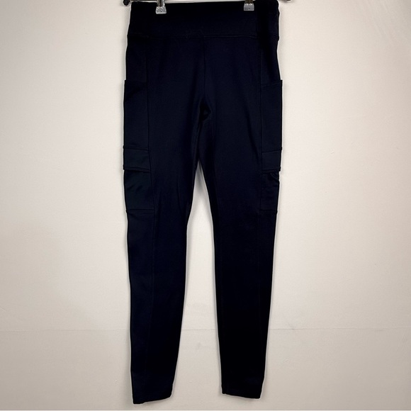 Pink Active Black High Rise Pocket Leggings Size S Athletic Workout Yoga Pants - Picture 2 of 8